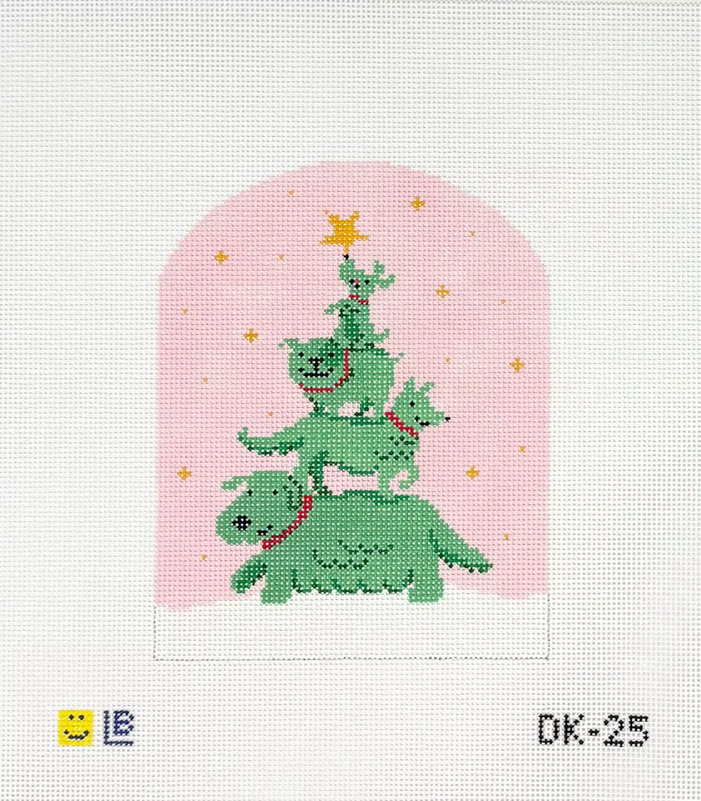 Christmutt Tree Canvas