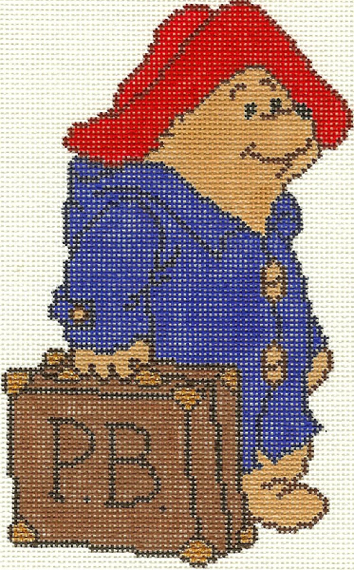 Paddington Ornament needlepoint canvas