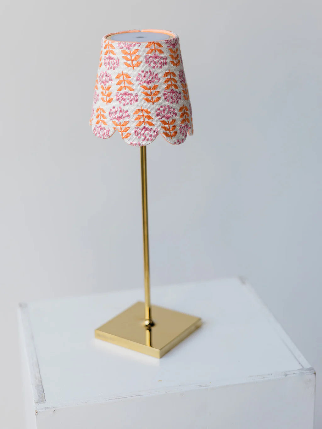 Blocked Begonia Lampshade Canvas