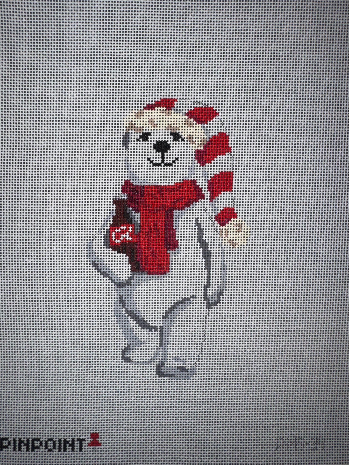 PNS-RASPBERRY-ROSE-POPPI Raspberry Rose Poppi Canvas needlepoint canvas