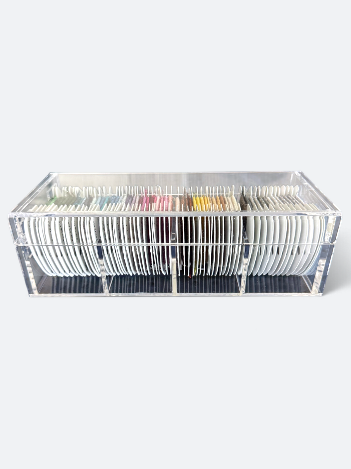 The Bespoke - Acrylic Needlepoint Thread Storage Box - (Rainbow Gallery, Milan & like Sizes)