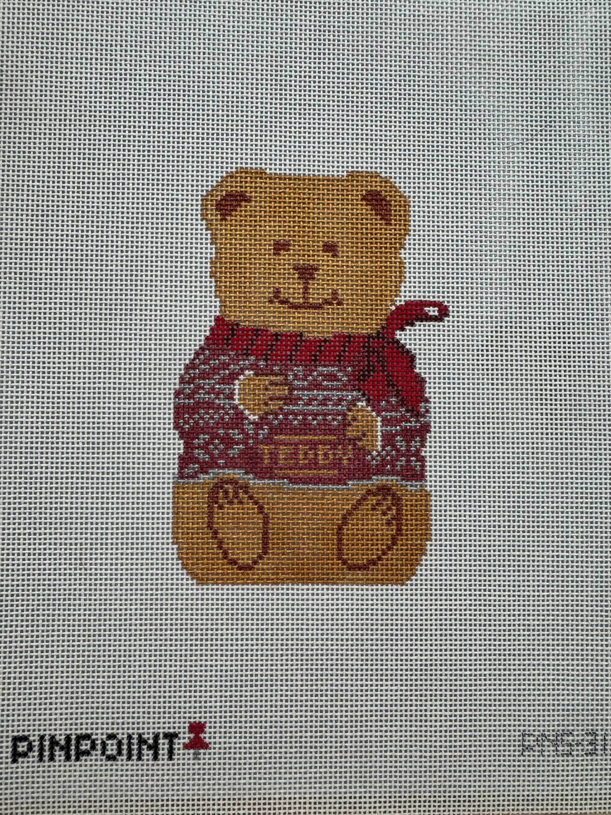 Chocolate Teddy Bear Red Sweater