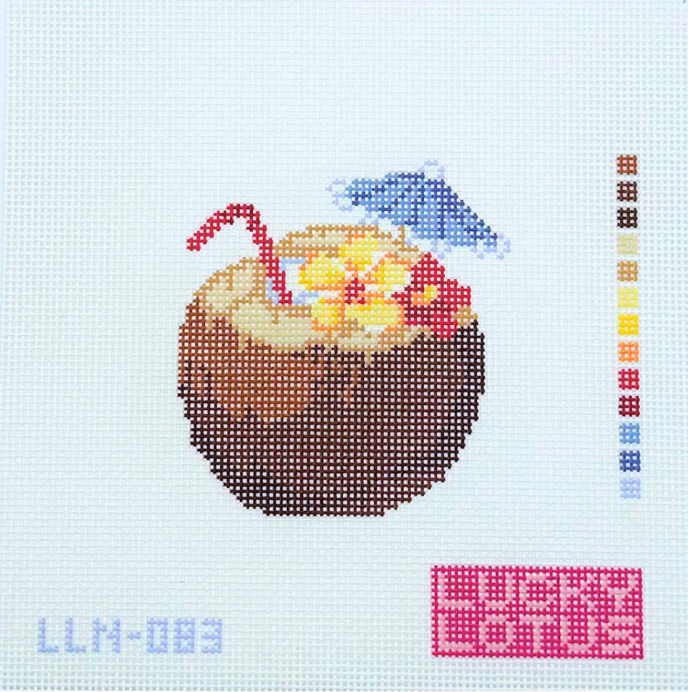 Brown Coconut Cocktail Canvas