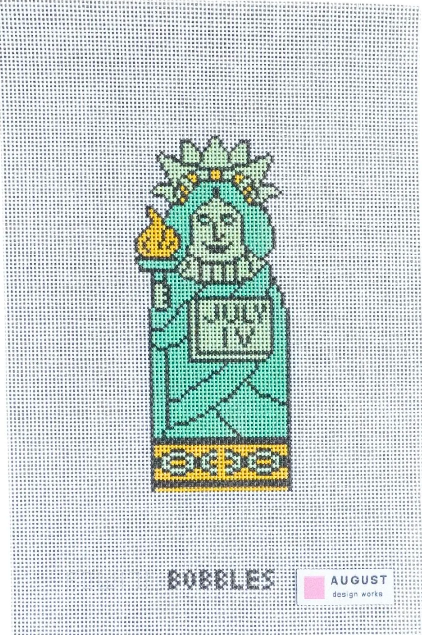 ADW-B-SOL Statue of Liberty Bobble needlepoint canvas