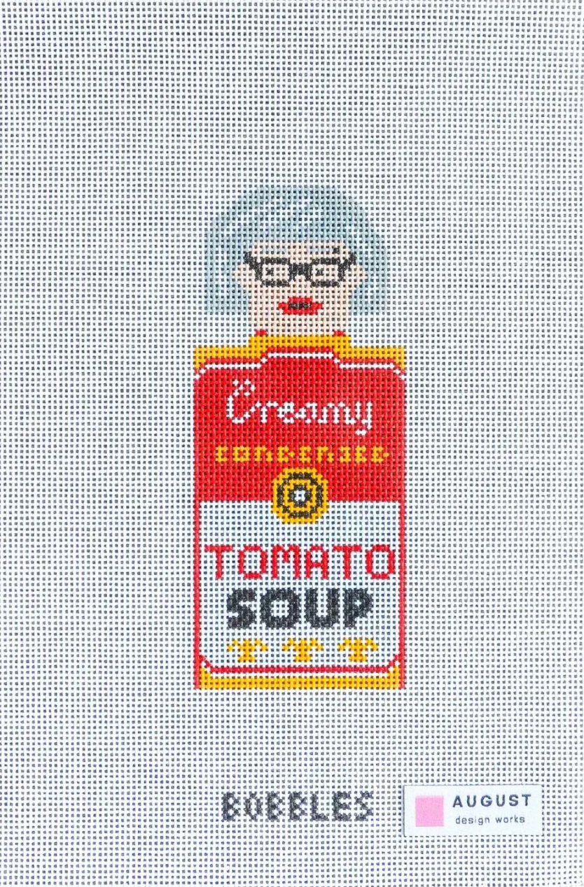 ADW-B-W Warhol Bobble needlepoint canvas