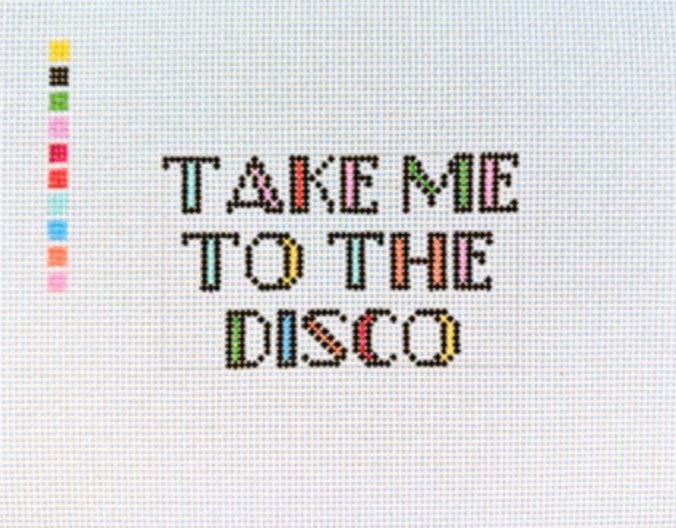Take Me to the Disco needlepoint canvas