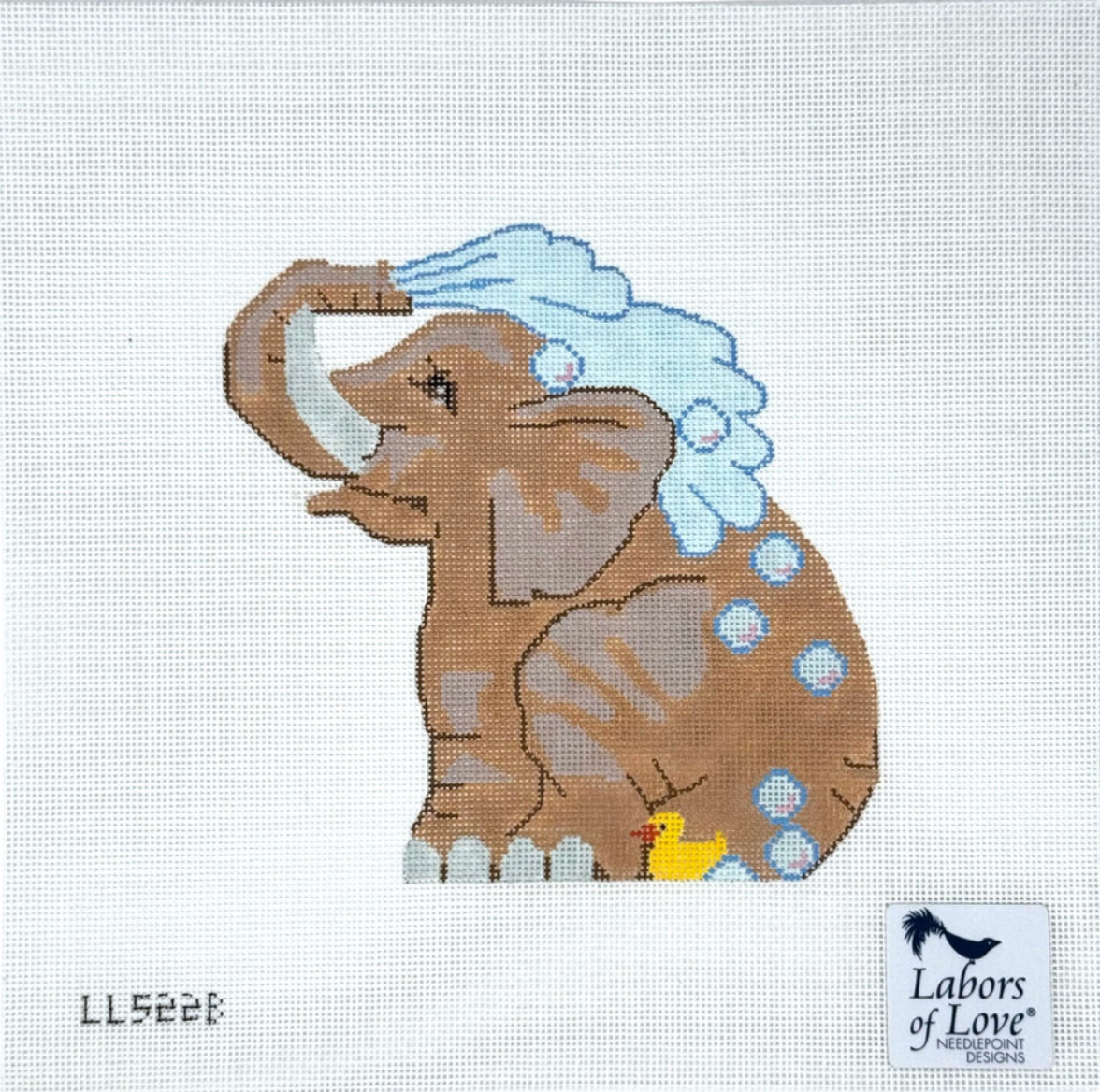 Bathing Elephant Canvas