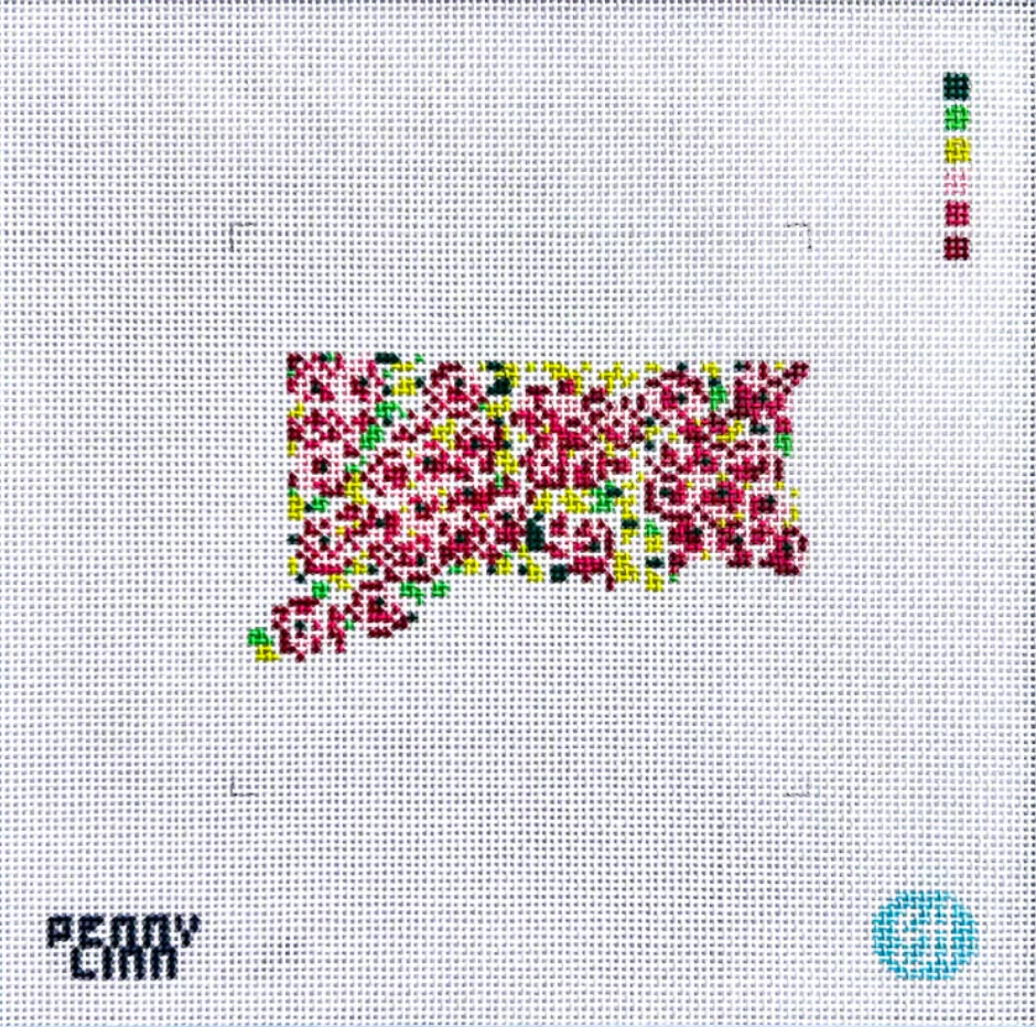 State Flowers Connecticut Canvas