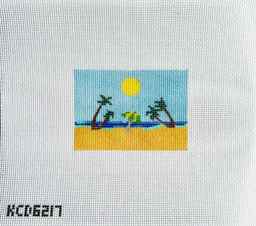 Beach Luggage Tag Insert