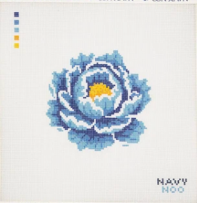 Blue Peony Canvas