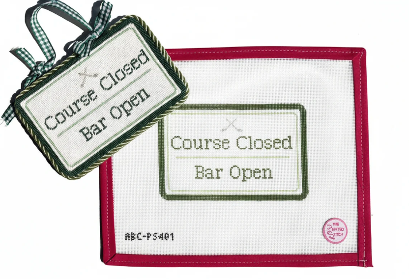 Course Closed, Bar Open