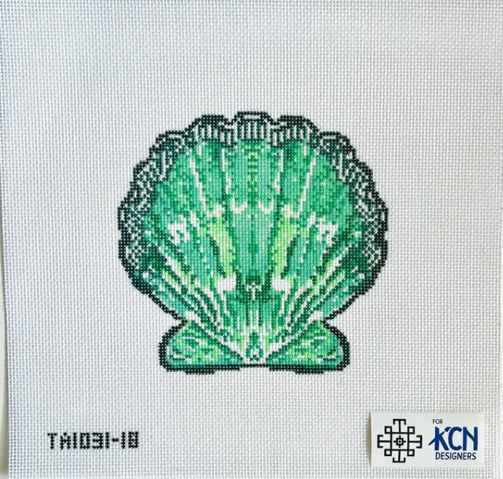 Scallop Ornament - Green