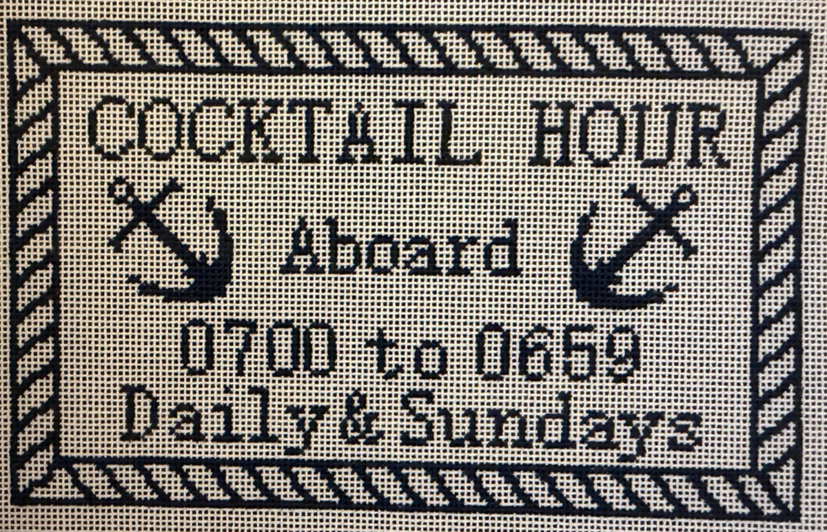 Cocktail Hour Aboard Sign