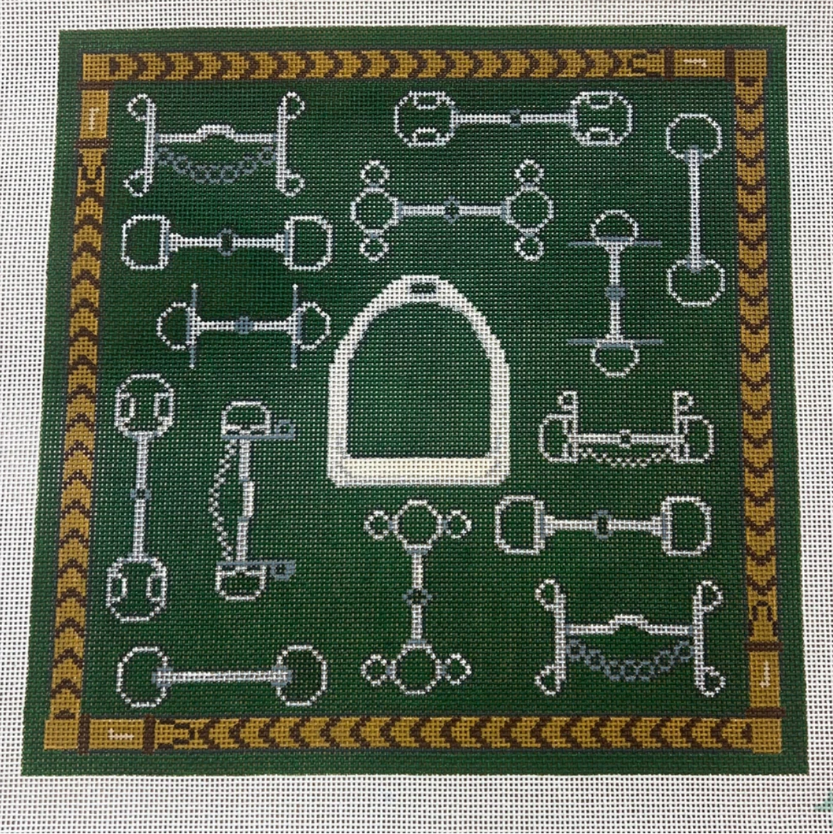 Bits and Stirrup Pillow