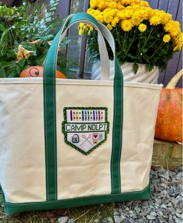Camp Needlepoint Pennant