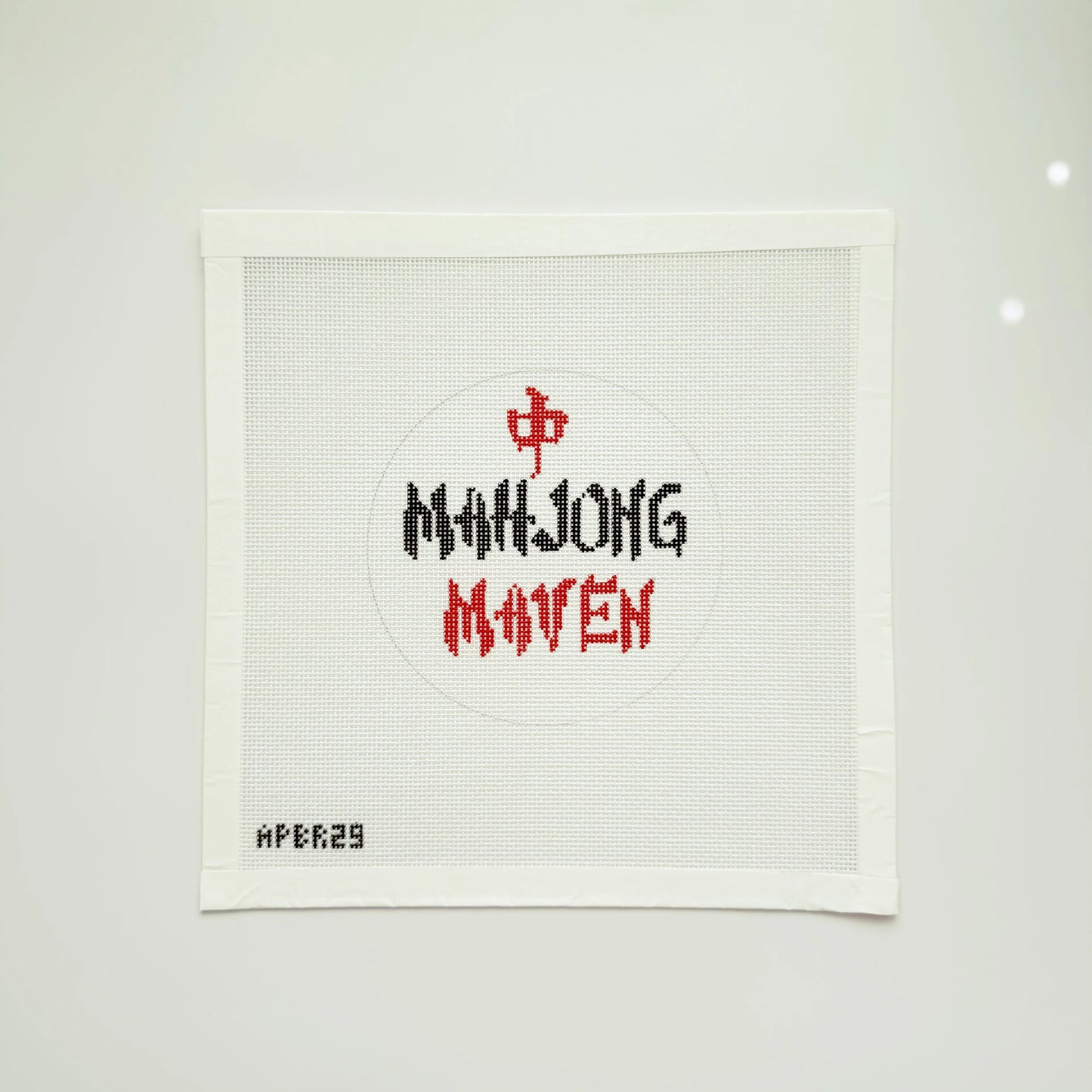 APBR29 Mahjong Maven needlepoint canvas