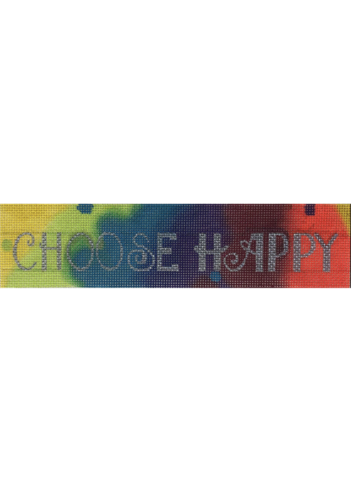 I7-13 Choose Happy Canvas needlepoint canvas
