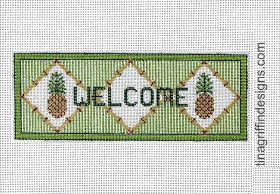 Pineapple Welcome Sign Large