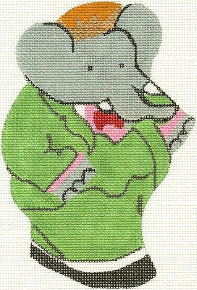 Babar Ornament needlepoint canvas