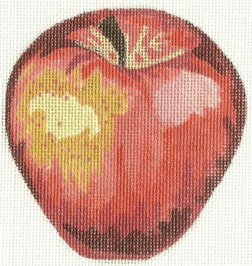 Apple Ornament needlepoint canvas