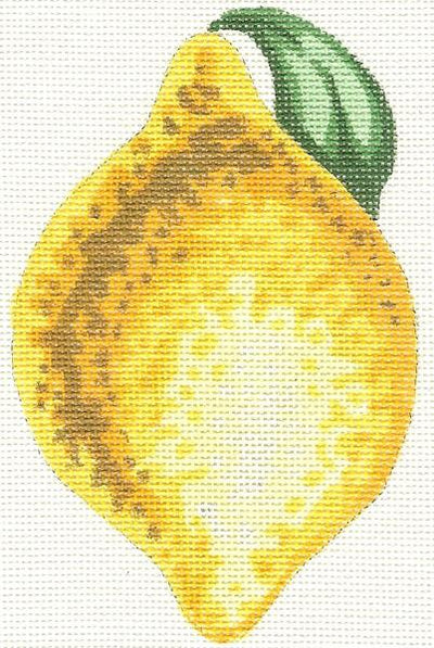 Lemon Ornament needlepoint canvas