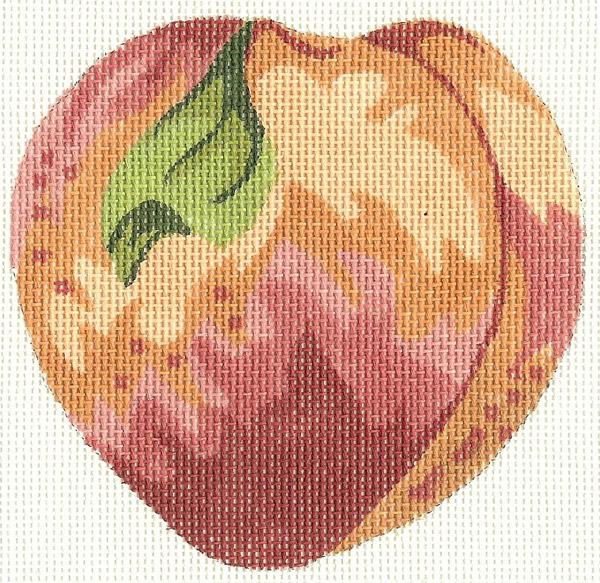 Peach Ornament needlepoint canvas