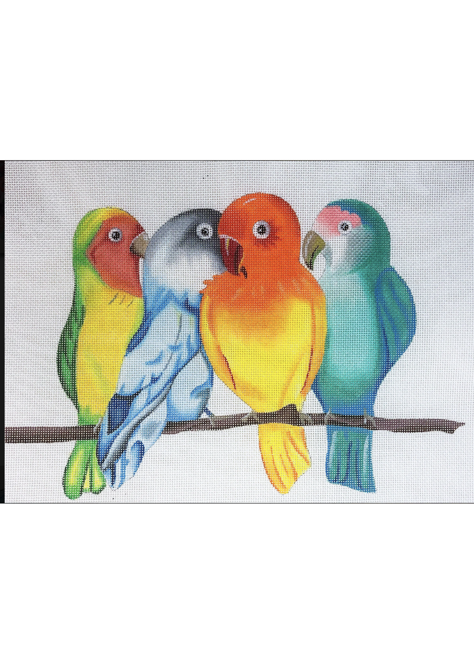 A15 For Lovebirds Canvas needlepoint canvas