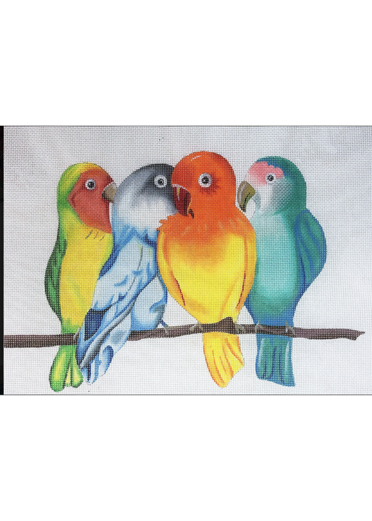 A15 For Lovebirds Canvas needlepoint canvas