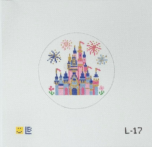 Spring Castle (with Flowers) Canvas
