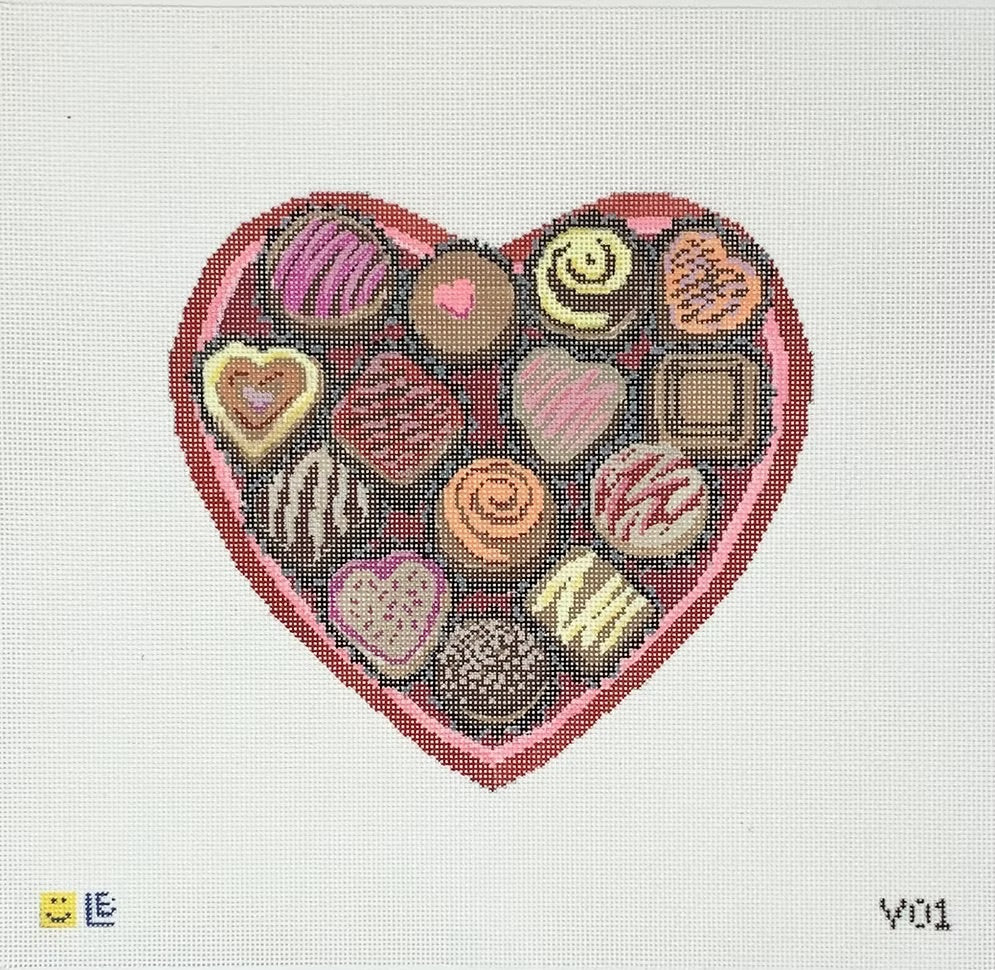Chocolate Heart Box Canvas