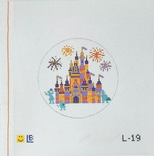 Halloween Castle (with Ghosts) Canvas