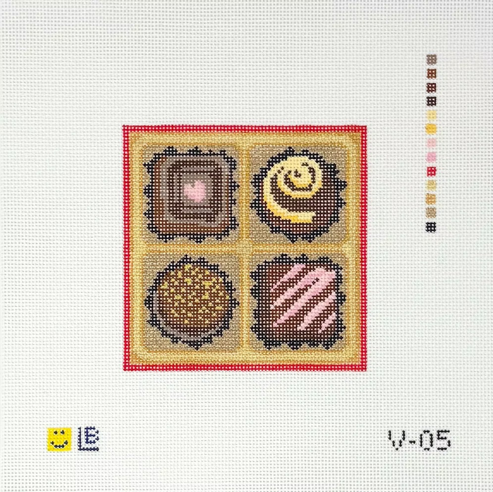 Four-Piece Chocolates Box Canvas