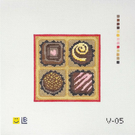 Four-Piece Chocolates Box Canvas