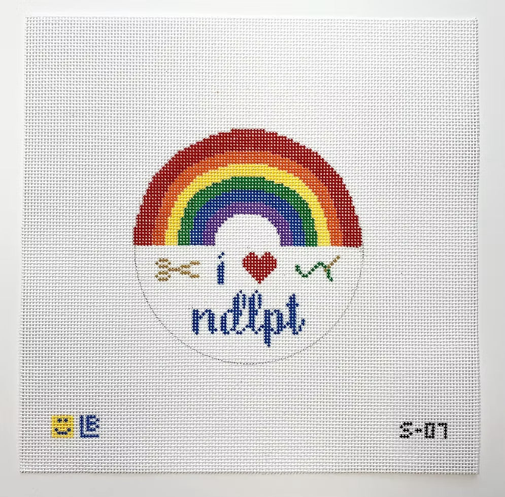I Heart Needlepoint Canvas