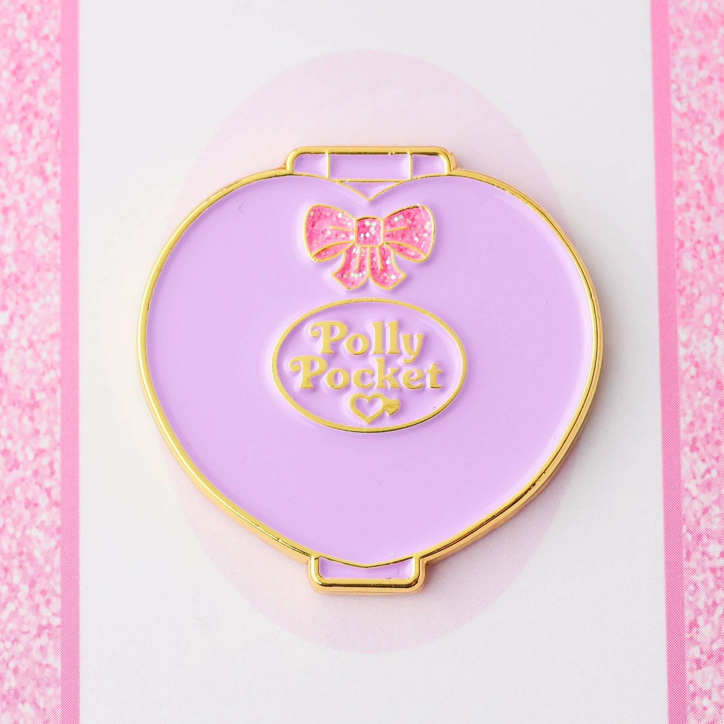 Purple Pocket Doll Compact Needle Minder Magnet