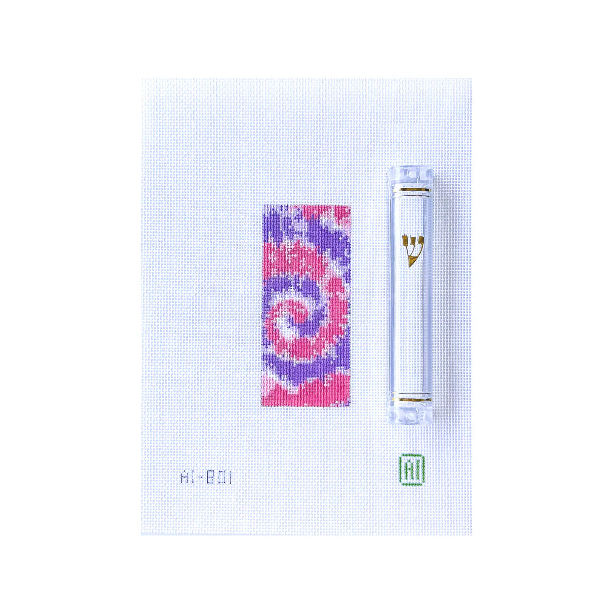 AI-801 Love Trip Tie-Dye Mezuzah needlepoint canvas