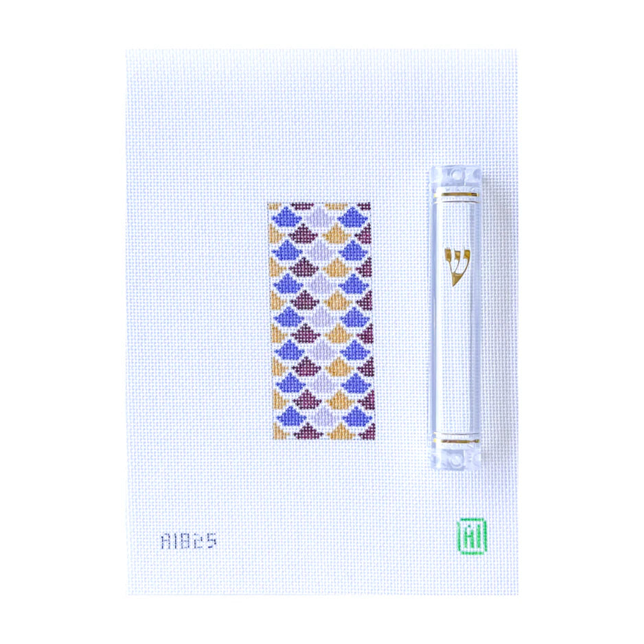 AI-825 Violet Scales Mezuzah needlepoint canvas