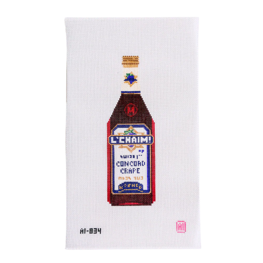 AI-834 Kosher Wine needlepoint canvas