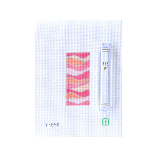 AI-848 Miami Waves Mezuzah needlepoint canvas