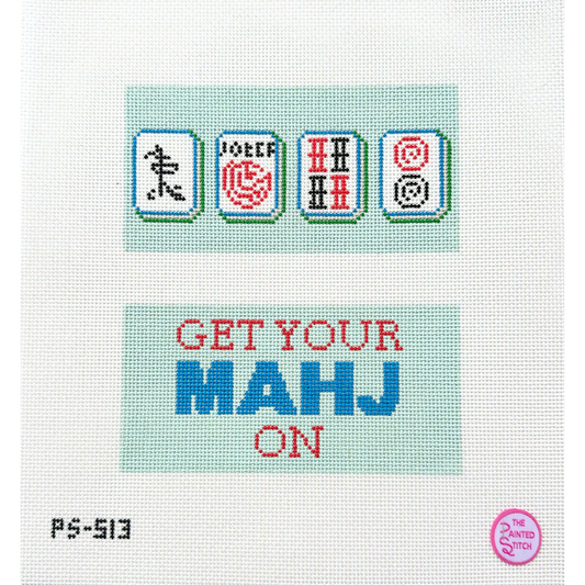 Mahjong Eyeglass Case Canvas