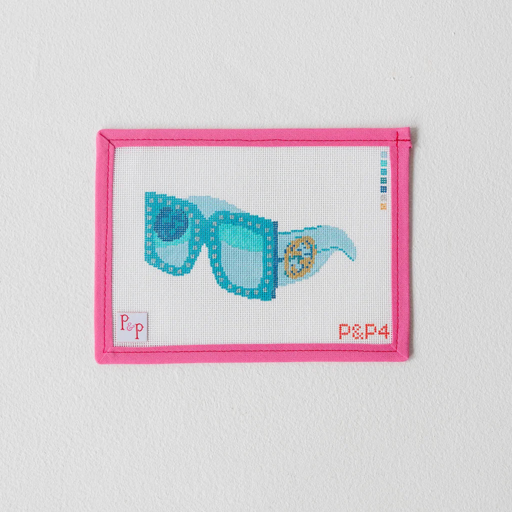 Glam Goggles Blue Canvas