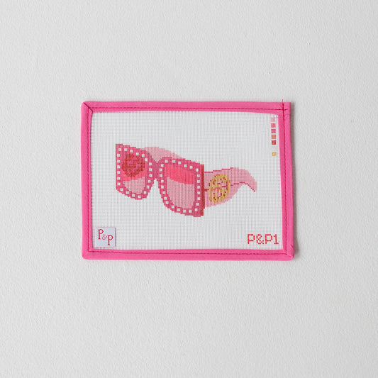 glam goggles pink canvas