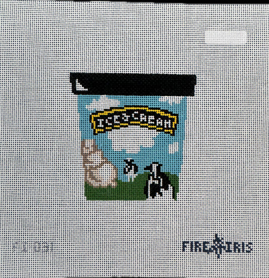 Pints Up (Ice Cream Pint - Vanilla) Canvas