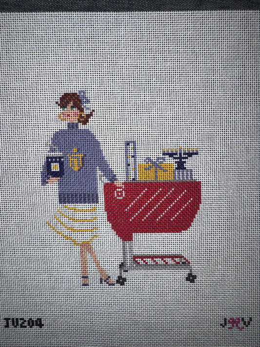 Hanukkah Target Canvas