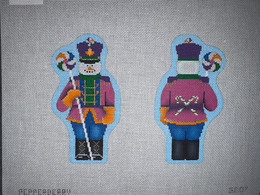 GB07 Lollipop Snowman Sentry Canvas needlepoint canvas