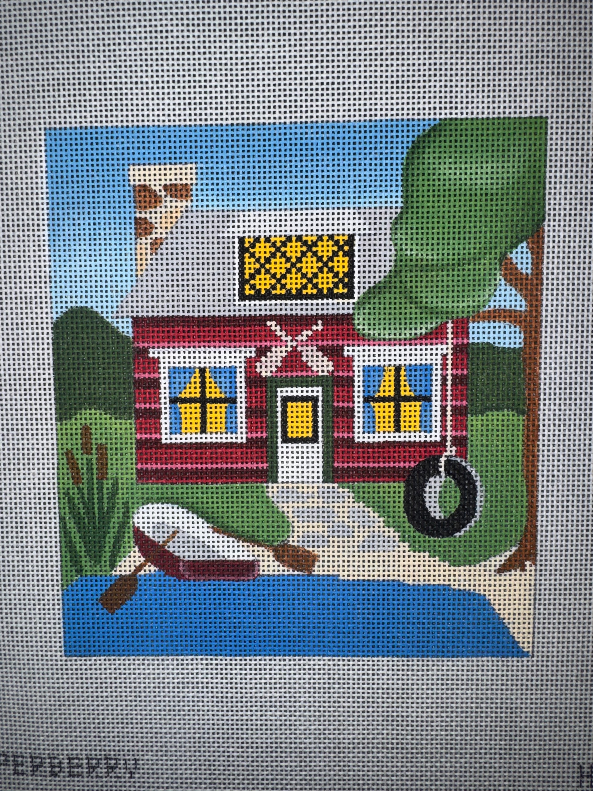 HHO8 Lake House Canvas needlepoint canvas