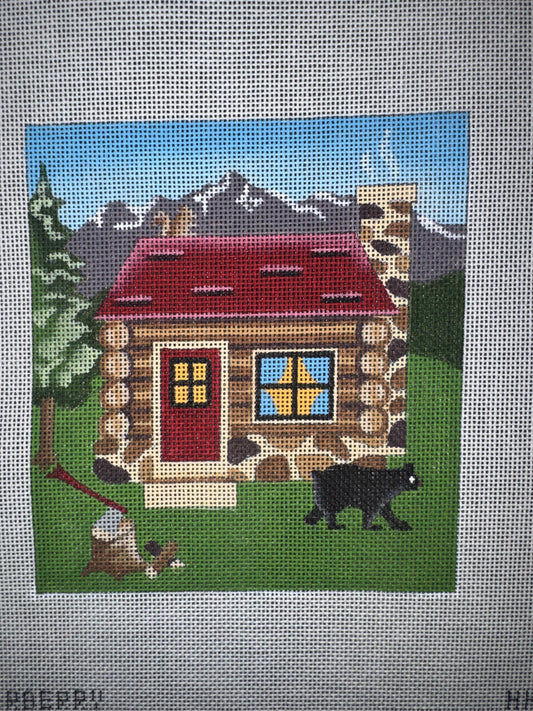 HHO9 Mountain House Canvas needlepoint canvas