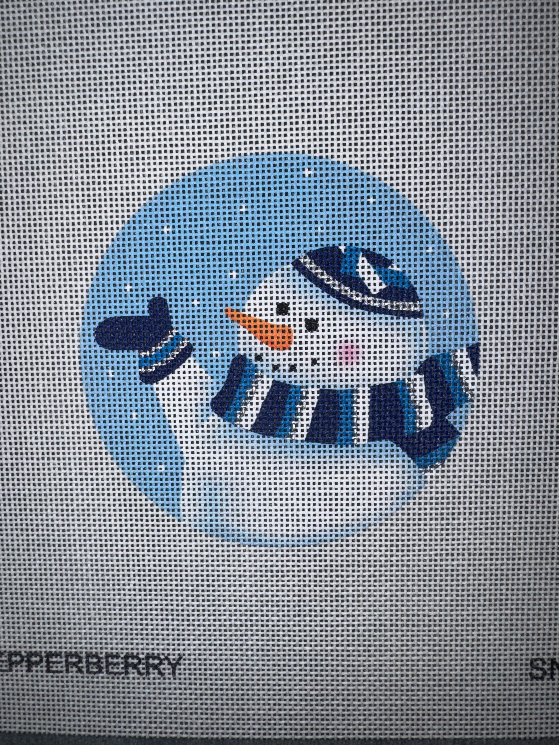 SN42 Yarmulke Snowman Canvas needlepoint canvas