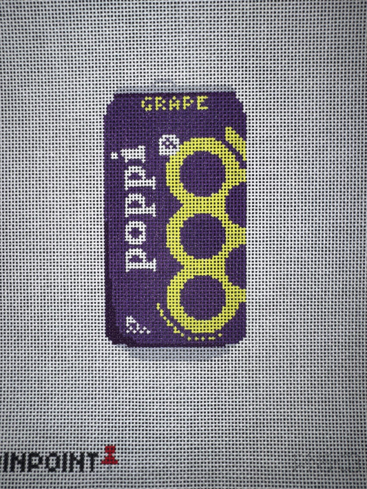 PNS03 Grape Poppi Canvas needlepoint canvas