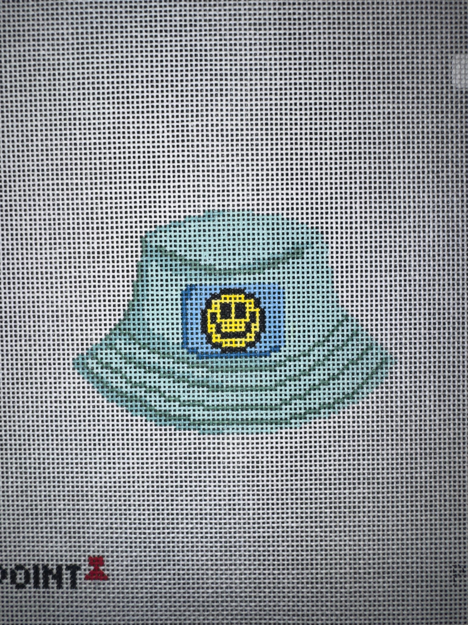 PNS45 Smiley Face Bucket Hat Canvas needlepoint canvas